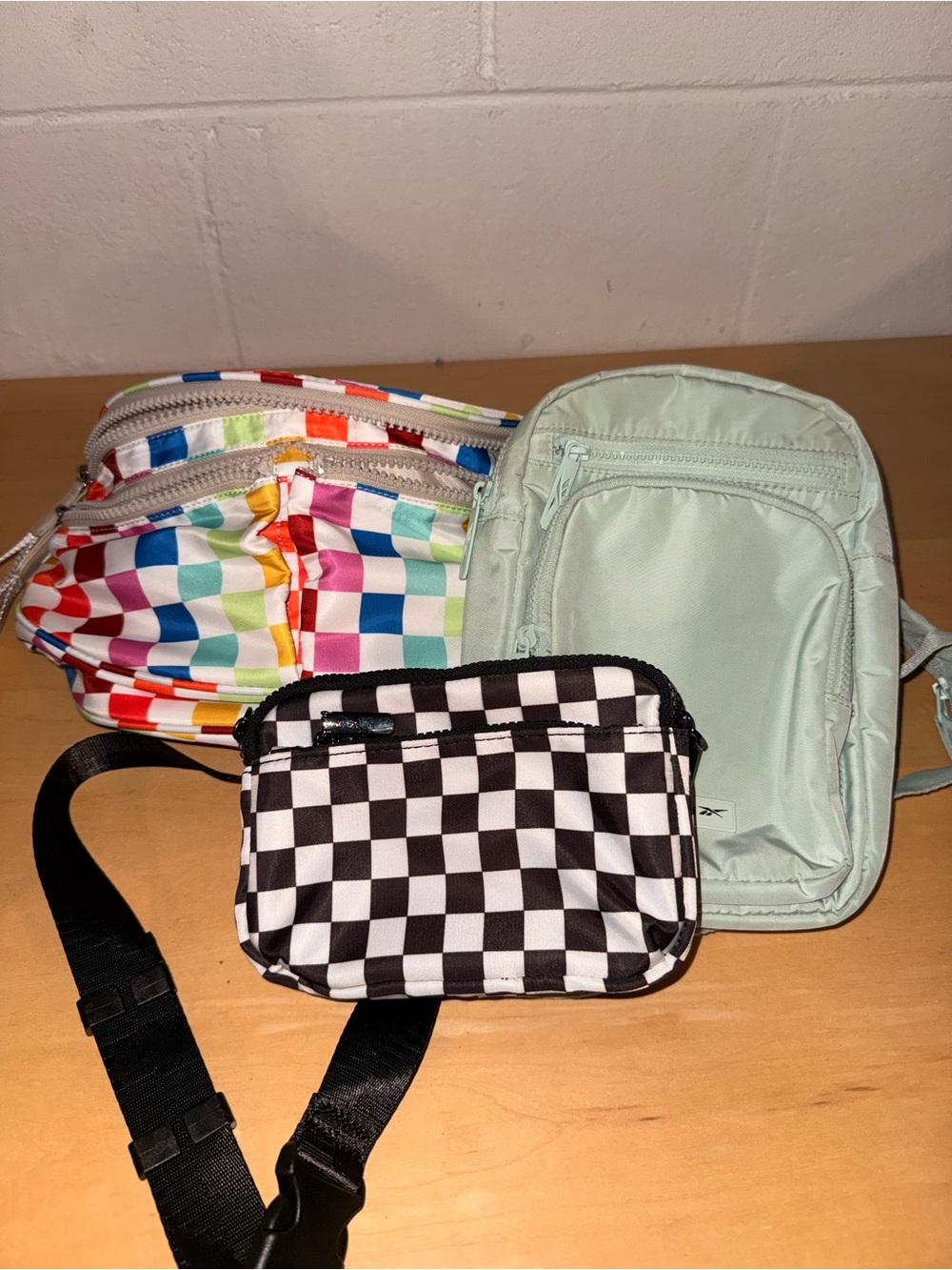 Mini Bag Bundle (3) | Checkerboard + Crossbody + Travel Bags | Trendy Y2K Style